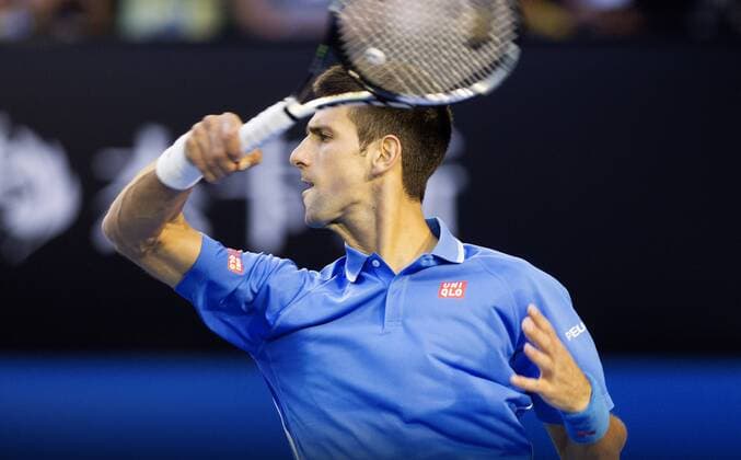 TENNIS - ATP Tennis Herren Australian Open 2015 MELBOURNE,AUSTRALIA,28.JAN.15 - TENNIS - ATP World Tour, Grand Slam, Australian Open. Image shows Novak Djokovic (SRB).
