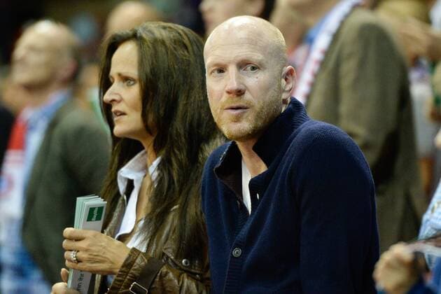 Basketball, Beko Basketball-Bundesliga, Hauptrunde, 1. Spieltag Audi Dome, Donnerstag 02.10.2014, FC Bayern Muenchen - Mitteldeutscher BC Sportdirektor Matthias Sammer sieht sich das Spiel an. FC Bayern Muenchen - Mitteldeutscher BC