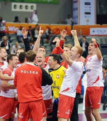 28.01.2015, Doha - IHF Weltmeisterschaft 2015 - Viertelfinale - Polen - Jubel - SLAWOMIR SZMAL -  20150128NB225