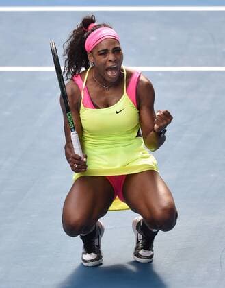 Jan. 29, 2015 - Melbourne, AUSTRALIA - United States Serena Williams wins her semi final match on day 11 the Australian Open tennis in Melbourne, Australia. Tennis 2015 - Australian Open - Day 11 - ZUMAk106
