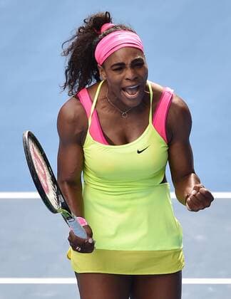Jan. 29, 2015 - Melbourne, AUSTRALIA - United States Serena Williams wins her semi final match on day 11 the Australian Open tennis in Melbourne, Australia. Tennis 2015 - Australian Open - Day 11 - ZUMAk106