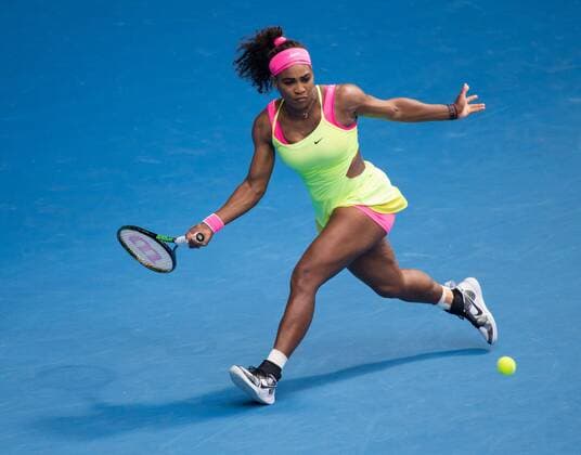 Serena Williams (USA) Tennis - Australian Open 2015 - Grand Slam ATP Tennis Herren WTA Tennis Damen - Melbourne Olympic Park - Melbourne - Victoria - Australia - 29 January 2015.