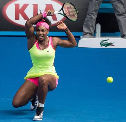 Serena Williams (USA) Tennis - Australian Open 2015 - Grand Slam ATP Tennis Herren WTA Tennis Damen - Melbourne Olympic Park - Melbourne - Victoria - Australia - 29 January 2015.