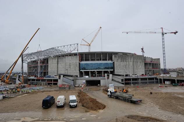 Stade de Lumieres - Zukünftige Heimspielstätte von Olympique Lyon und ein Austragungsort der UEFA EURO 2016 in Frankreich - Lyon - 29 01 2015 FredericChambert Panoramic 
