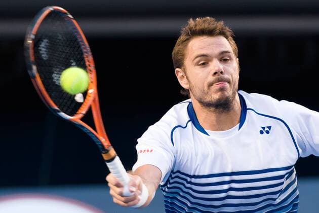 January 30, 2015: 4th seed Stanislas Wawrinka (SUI) in action in a Semifinals on day twelve of the 2015 Australian Open grand slam tennis tournament at Melbourne Park in Melbourne, Australia. : Australian Open JAN 30 - ZUMAc04_