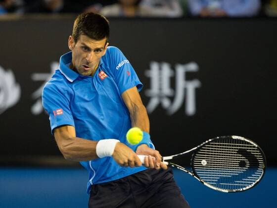 Novak Djokovic (SRB) Tennis - Australian Open 2015 - Grand Slam ATP Tennis Herren WTA Tennis Damen - Melbourne Olympic Park - Melbourne - Victoria - Australia - 30 January 2015.