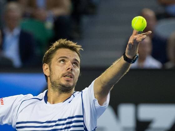 Stanislav Wawrinka (SUI) Tennis - Australian Open 2015 - Grand Slam ATP Tennis Herren WTA Tennis Damen - Melbourne Olympic Park - Melbourne - Victoria - Australia - 30 January 2015.