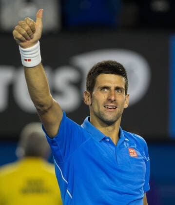 Novak Djokovic (SRB) Tennis - Australian Open 2015 - Grand Slam ATP Tennis Herren WTA Tennis Damen - Melbourne Olympic Park - Melbourne - Victoria - Australia - 30 January 2015.