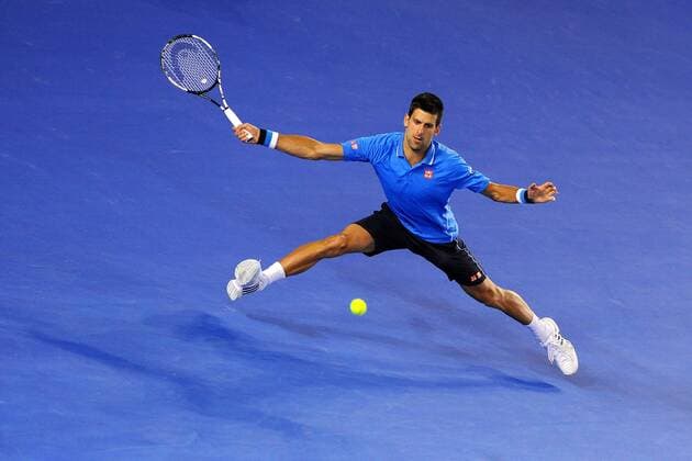 Novak Djokovic (SRB) TENNIS : Open d Australie - Melbourne - 30 01 2015 TennisMagazine Panoramlc 