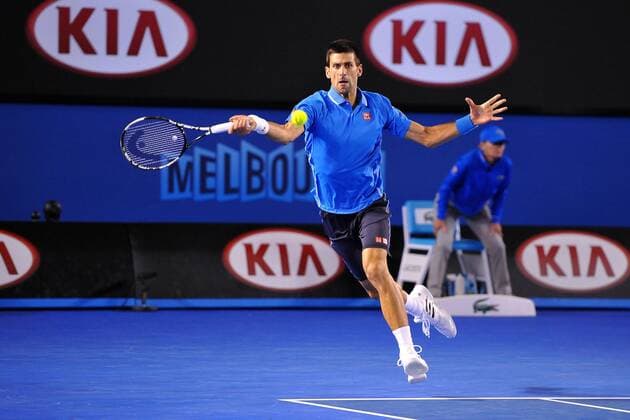 Novak Djokovic (SRB) TENNIS : Open d Australie - Melbourne - 30 01 2015 TennisMagazine Panoramlc 