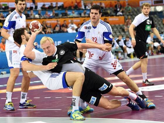Handball Weltmeisterschaft 2015 Qatar - Doha Kroatien vs. Deutschland, Patrick Wiencek