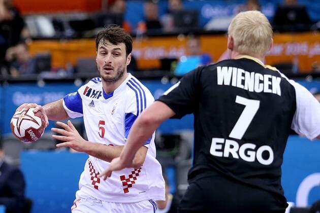 24th Men’s Handball World Championship WM Weltmeisterschaft Croatia - Germany 30.01.2015., Ali Bin Hamad Al Attiya Arena, Al Sadd, Doha, Qatar - 24th Men’s Handball World Championship, match for 5th to 8th place, Croatia - Germany. Domagoj Duvnjak.  GoranxStanzl PIXSELL