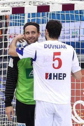 24th Men’s Handball World Championship WM Weltmeisterschaft Croatia - Germany 30.01.2015., Ali Bin Hamad Al Attiya Arena, Al Sadd, Doha, Qatar - 24th Men’s Handball World Championship, match for 5th to 8th place, Croatia - Germany. Domagoj Duvnjak, Silvio Heinevetter.  GoranxStanzl PIXSELL