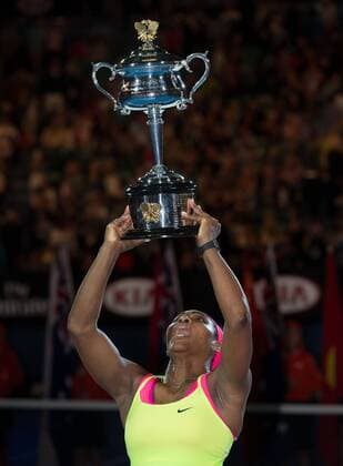 Serena Williams (USA) Tennis - Australian Open 2015 - Grand Slam ATP Tennis Herren WTA Tennis Damen - Melbourne Olympic Park - Melbourne - Victoria - Australia - 31 January 2015.