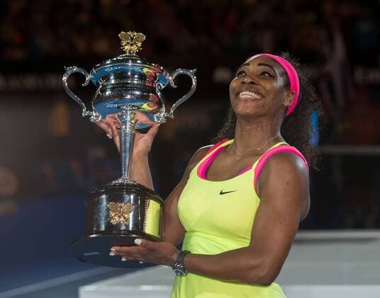 Serena Williams (USA) Tennis - Australian Open 2015 - Grand Slam ATP Tennis Herren WTA Tennis Damen - Melbourne Olympic Park - Melbourne - Victoria - Australia - 31 January 2015.
