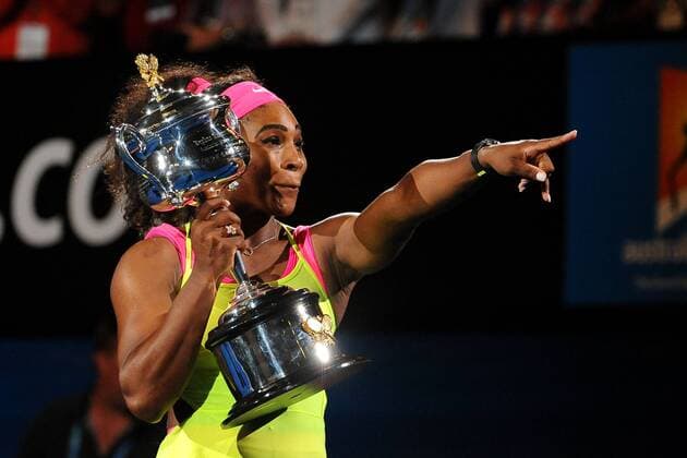 Serena Williams (USA) TENNIS : Open d Australie - Melbourne - 31 01 2015 TennisMagazine Panoramlc 