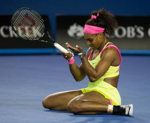 Serena Williams (USA) Tennis - Australian Open 2015 - Grand Slam ATP Tennis Herren WTA Tennis Damen - Melbourne Olympic Park - Melbourne - Victoria - Australia - 31 January 2015.