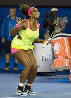 Serena Williams (USA) Tennis - Australian Open 2015 - Grand Slam ATP Tennis Herren WTA Tennis Damen - Melbourne Olympic Park - Melbourne - Victoria - Australia - 31 January 2015.