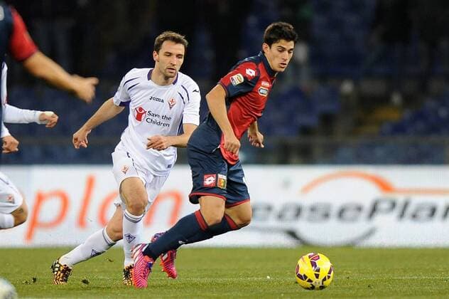 Serie A, CFC Genua 1893 FC - AC Florenz (ACF Fiorentina) Diego Perotti xHOCHxZWEIx xItalyxPhotoxPressx 