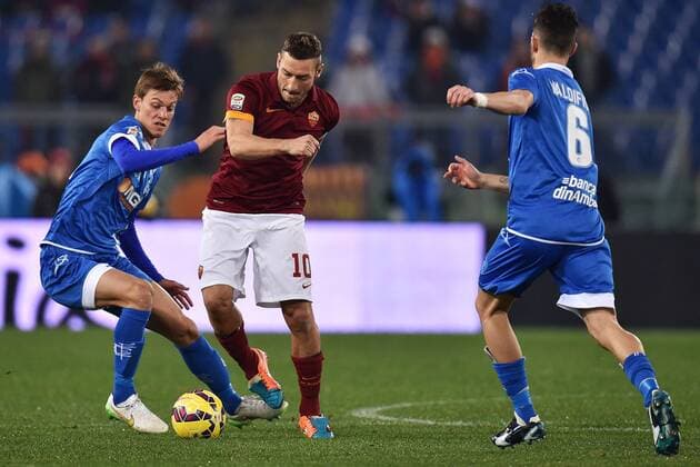Daniele Rugani Empoli, Francesco Totti Roma, Mirko Valdifiori Empoli Serie A AS Rom - FC Empoli andreaxstaccioli