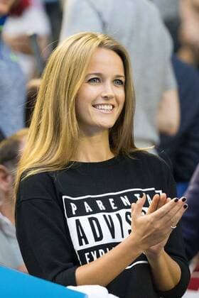 February 1, 2015: Kim Sears, the fiancee of 6th seed Andy Murray (GBR) Melbourne Park in Melbourne, Australia. - ZUMAc04_