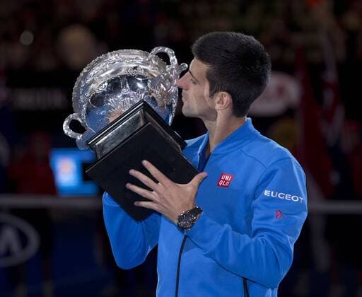 Novak Djokovic (SRB) Tennis - Australian Open 2015 - Grand Slam ATP Tennis Herren