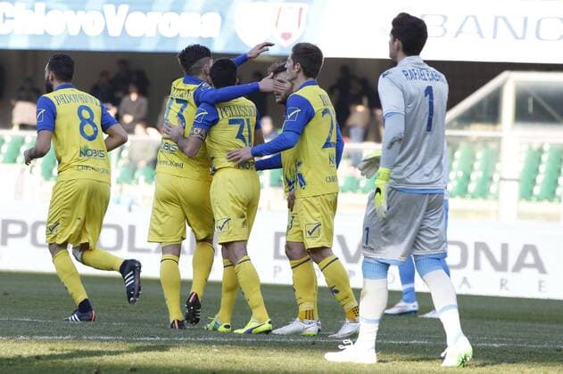 Aktuell Fußball, Italien, Serie A, AC Chievo Verona - SSC Neapel Serie A, AC Chievo Verona - SSC Neapel esultanza sergio pellissier dopo il gol del 1-1 xHOCHxZWEIx xItalyxPhotoxPressx 