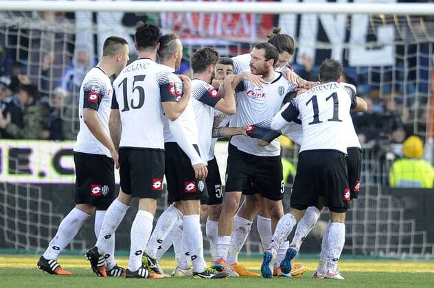 Aktuell Fußball, Italien, Serie A, AC Cesena - Lazio Rom Torjubel Gregoire Defrel Cesena Goal celebration Serie A AC Cesena - Lazio Rom fnozxinside