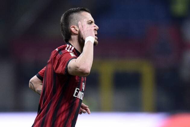 Aktuell Fußball, Italien, Serie A, AC Mailand - FC Parma Serie A AC Mailand - FC Parma Torjubel Jeremy Menez 