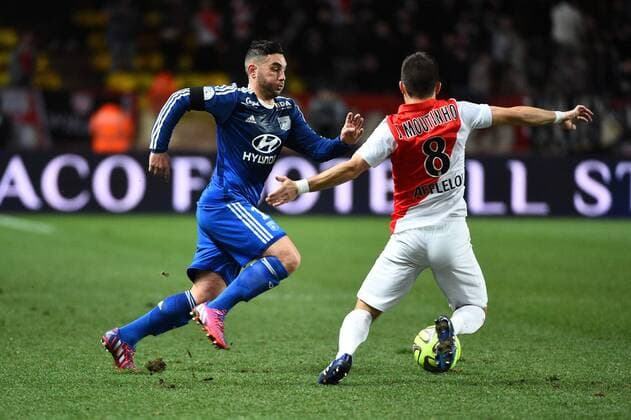 Jordan FERRI (lyo) FOOTBALL : Monaco vs Lyon - Ligue 1 - 01 02 2015 FEP Panoramic 