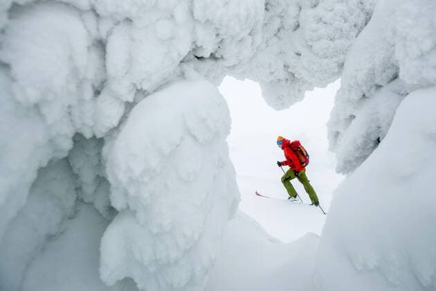 Ski mountaineering in Krkonose Mountains (Giant Mountains), Czech Republic, pictured on Thursday, February 5, 2015. (CTKxPhoto DavidxTanecek) CTKPhotoP201502050622901  TAD 005