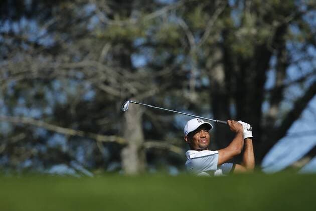 February 5, 2015: Tiger Woods tees off during the first round of the Farmers Insurance Open at Torrey Pines in La Jolla, CA. GOLF: FEB 05 PGA Golf Herren - Farmers Insurance Open - First Round Icon269150205006 EDITORIAL USE ONLY