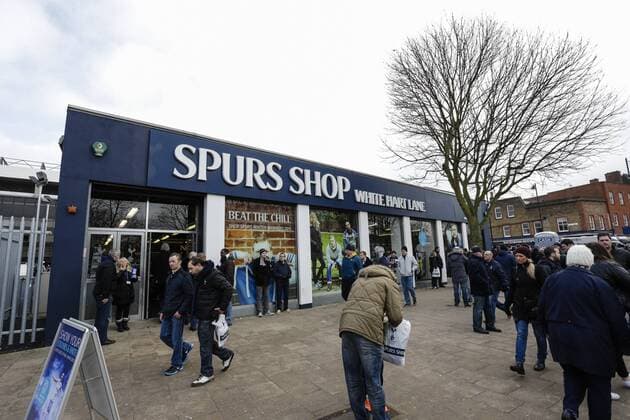 07.02.2015. London, England. Barclays Premier League. Tottenham Hotspur. Fans arriving outside White Hart Lane super store xCraigxMercerx  ActionPlus11595251