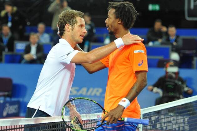 Richard Gasquet (Fra) bat Gael Monfils (Fra) TENNIS : Open Sud de France 2015 - 07 02 2015 TennisMagazine Panoramic 