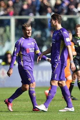 Mario Gomez, Alessandro Diamanti Fiorentina Dejection Firenze 08-02-2015 Stadio Artemio Franchi, Football Calcio Serie A AC Florenz ACF Fiorentina vs Atalanta Bergamo andreaxstaccioli