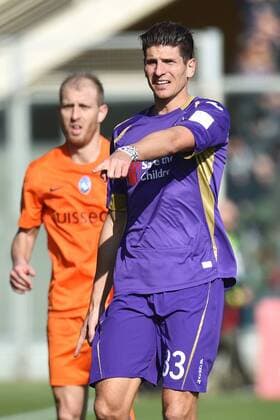 Aktuell Fußball, Italien, Serie A, AC Florenz - Atalanta Bergamo Mario Gomez Fiorentina Firenze 08-02-2015 Stadio Artemio Franchi, Football Calcio Serie A AC Florenz ACF Fiorentina vs Atalanta Bergamo andreaxstaccioli