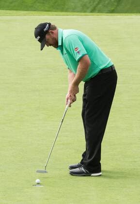 Feb. 8, 2015 - Torery Pines, California, USA - J.B. Holmes putts on the 13th hole during the final round of the Farmers Insurance Open at Torrey Pines Golf Course on February 8, 2015 in San Diego, California. Farmers Insurance Open - Third Round - ZUMAg139