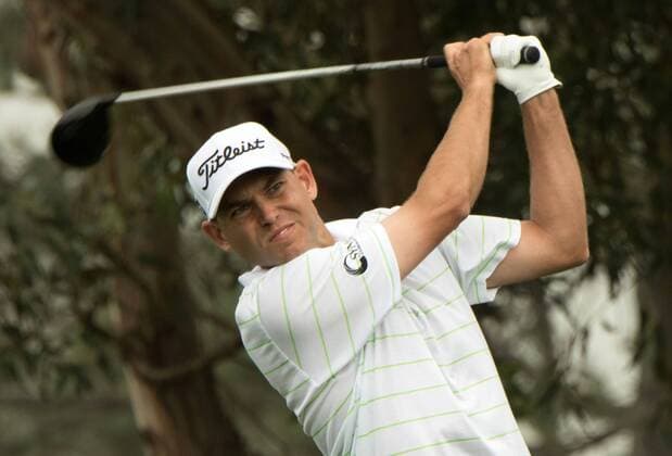 Feb. 8, 2015 - Torery Pines, California, USA - Bill Haas plays his tee shot on the 5th hole during the final round of the Farmers Insurance Open at Torrey Pines Golf Course on February 8, 2015 in San Diego, California. Farmers Insurance Open - Third Round - ZUMAg139