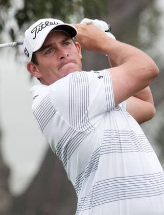 Feb. 8, 2015 - Torery Pines, California, USA - Scott Stallings plays his tee shot on the 5th hole during the final round of the Farmers Insurance Open at Torrey Pines Golf Course on February 8, 2015 in San Diego, California. Farmers Insurance Open - Third Round - ZUMAg139