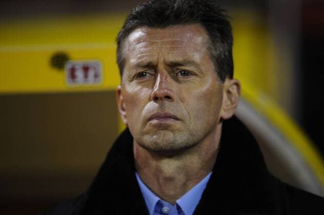 Turkey super league football match between Eskisehirspor and Galatasaray Istanbul on february 09, 2015 in Eskisehir. Pictured:Coach Michael Skibbe of Eskisehirspor. 