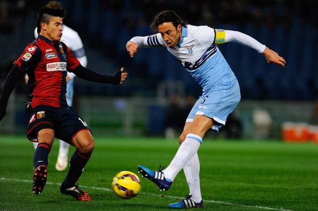 IPP20150209 Football - soccer: Serie A, Lazio Rom - CFC Genua 1893, Stefano Mauri ) xHOCHxZWEIx xItalyxPhotoxPressx 