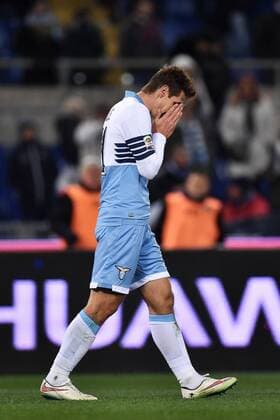 Miroslav Klose Lazio Dejection Roma 09-02-2015 Stadio Olimpico, Football Calcio Serie A Lazio Rom vs CFC Genua 1893 FC andreaxstaccioli