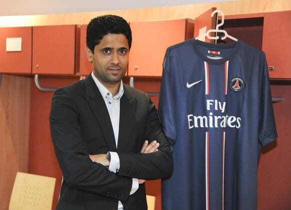 SCHEICH NASSER AL-KHELAIFI PRÃ SIDENT VON PARIS ST GERMAIN