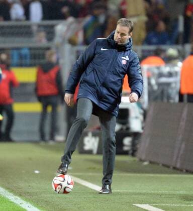 13.02.2015, xsvx, Fussball 1.Bundesliga, Borussia Dortmund - FSV Mainz 05, v.l. Trainer Kasper Hjulmand (FSV Mainz 05)