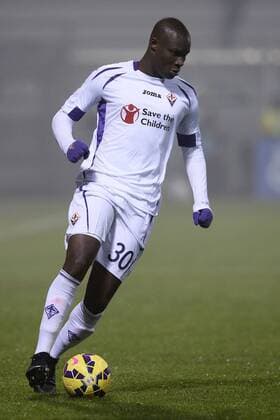 Aktuell Fußball, Italien, Serie A, Sassuolo Calcio - AC Florenz Db Reggio Emilia 14 02 2015 - campionato di calcio serie A AC Florenz (ACF Fiorentina) vs Sassuolo Calcio: Khouma el Babacar 
