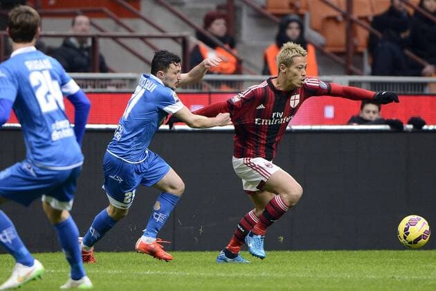 Keisuke Honda Milan, Mario Rui Empoil Milano 15-02-2015 Stadio Giuseppe Meazza - Football Calcio Serie A AC Mailand vs FC Empoli giuseppexceleste