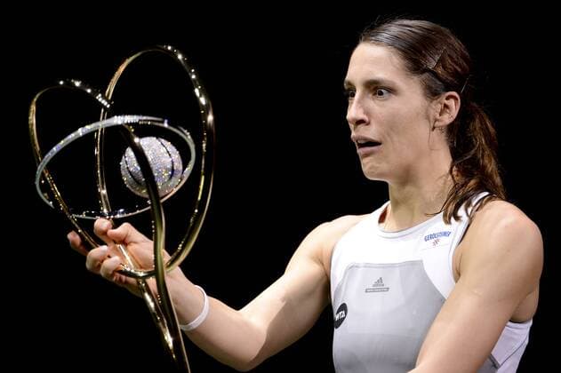 - ANTWERP, BELGIUM: German Andrea Petkovic pictured after the final of the WTA Tennis Damen Antwerp Diamond Games tennis tournament, Sunday 15 February 2015, in Antwerp. DIRKxWAEM  x04569706x