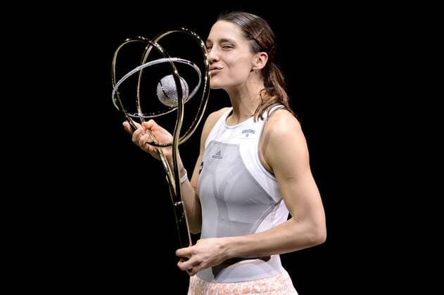 - ANTWERP, BELGIUM: German Andrea Petkovic pictured after the final of the WTA Tennis Damen Antwerp Diamond Games tennis tournament, Sunday 15 February 2015, in Antwerp. DIRKxWAEM  x04569712x