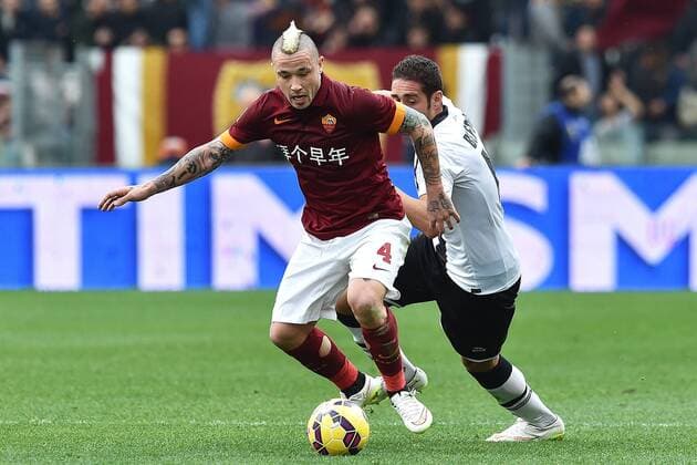 Radja Nainggolan Roma, Ishak Belfodil Parma Roma 15-02-2015 Stadio Olimpico, Football Calcio Serie A AS Roma vs FC Parma andreaxstaccioli