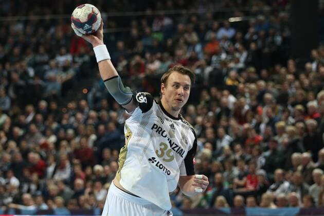 Kiel, 15. Februar 2015 Handball, Saison 2014 2015, EHF Champions League, 9. Spieltag, THW Kiel - HC Metalurg Skopje: Filip Jicha (THW Kiel, 39)